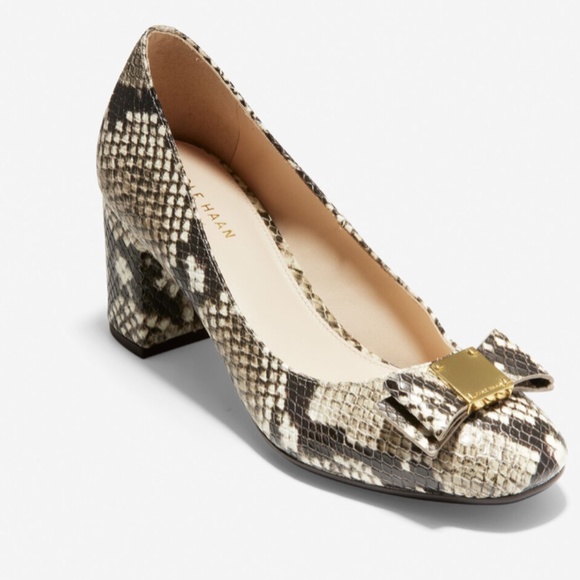 cole haan tali bow pump
